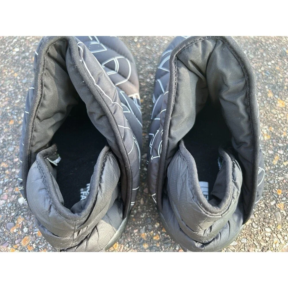 The North Face ThermoBall Traction Booties Men’s 7 Winter Boot Black White